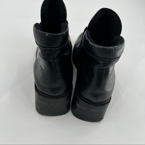 Spring Step black leather boots shoes size 6 - Picture 3 of 10